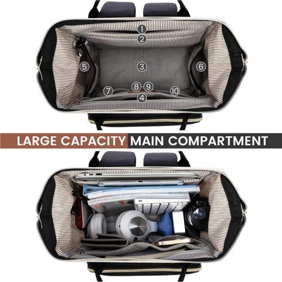 LOVEVOOK Laptop Backpack Purse for Women Men, Nurse Work Business Travel main image 7